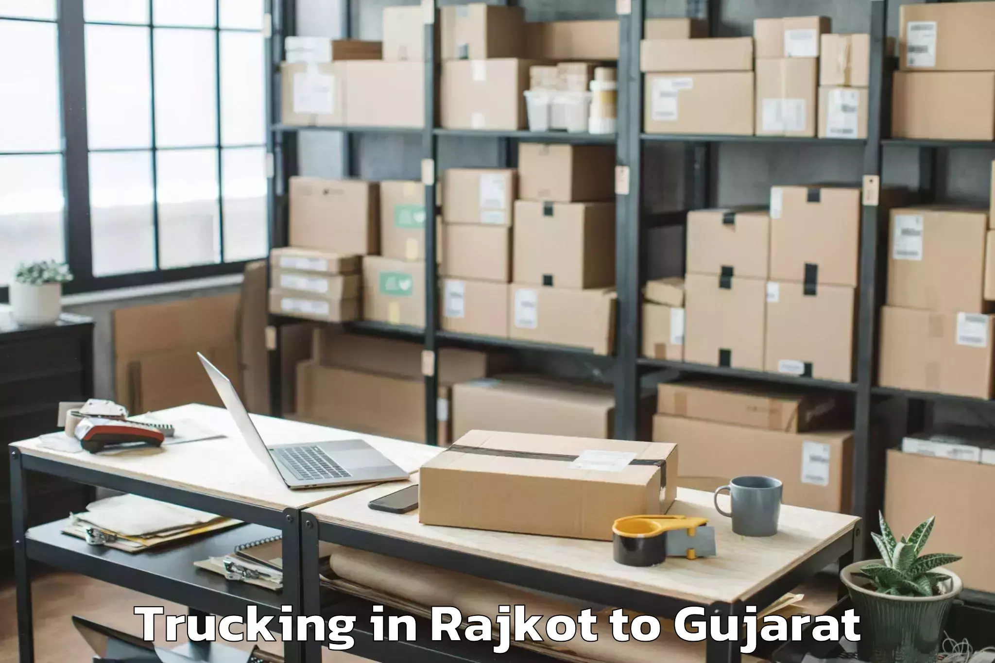 Top Rajkot to Dwarka Trucking Available